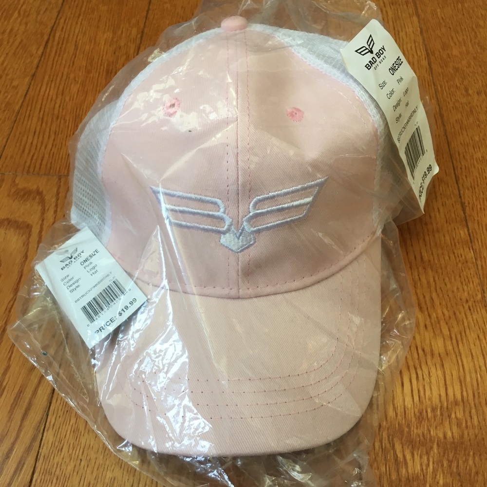 Bad Boy Off Road Pink Trucker Hat NEW NWT